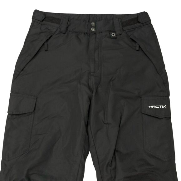 Arctix Ski Snow Cargo Pants Mens Medium Black Insulated Ankle Zip Snowboarding - Picture 2 of 12
